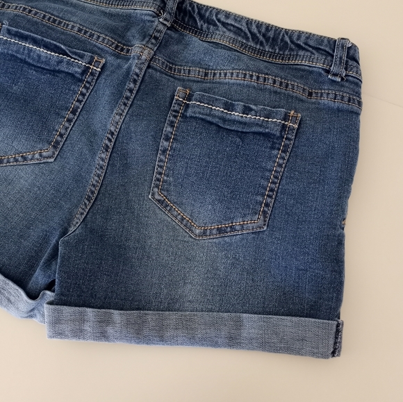 Arizona Jeans Cuffed Plus Size Shorts Girls Size 18 1/2 Plus - Picture 6 of 12